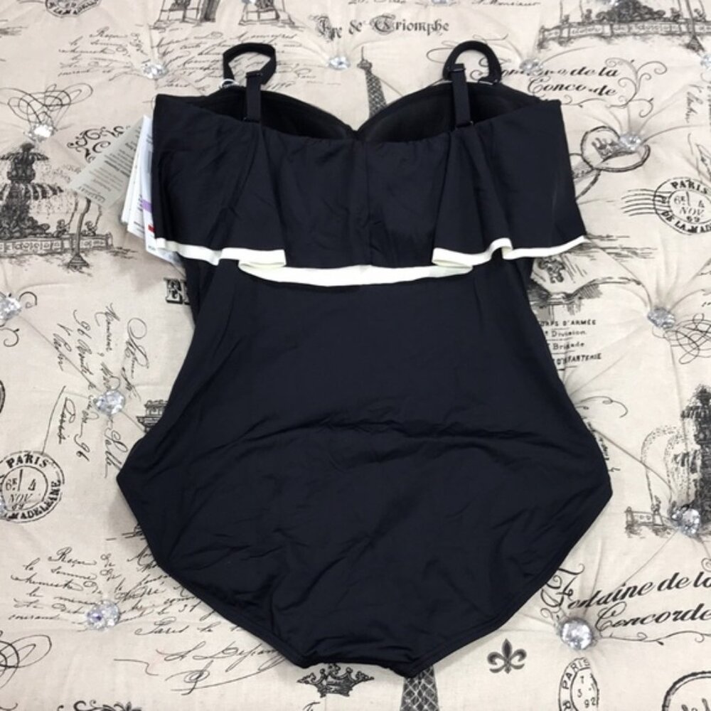 Coco Reef Contours Ruffled Strapless Tummy-Control - Picture 10 of 10